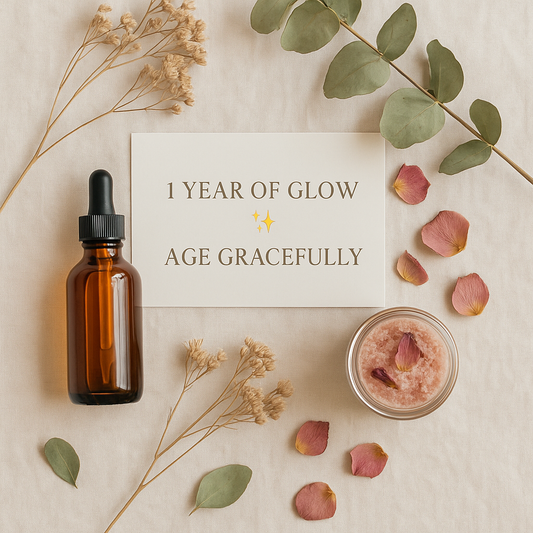 🌿 Celebrating One Year of Age Gracefully 🌸