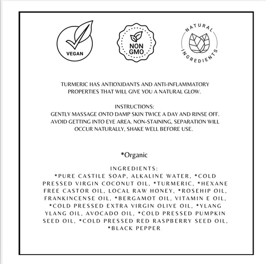 Organic Turmeric Glow Face Wash