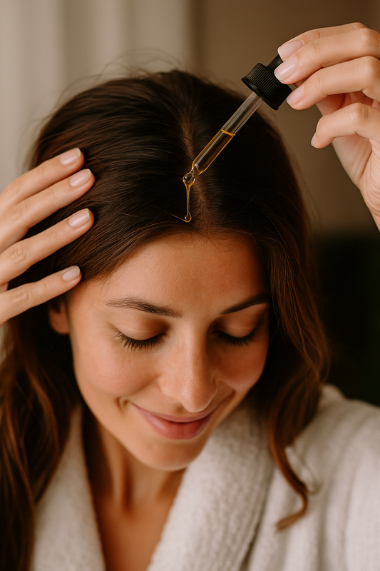 🌿 How I Use My Age Gracefully Hair Oil for Healthy, Glowing Hair 💆♀️✨