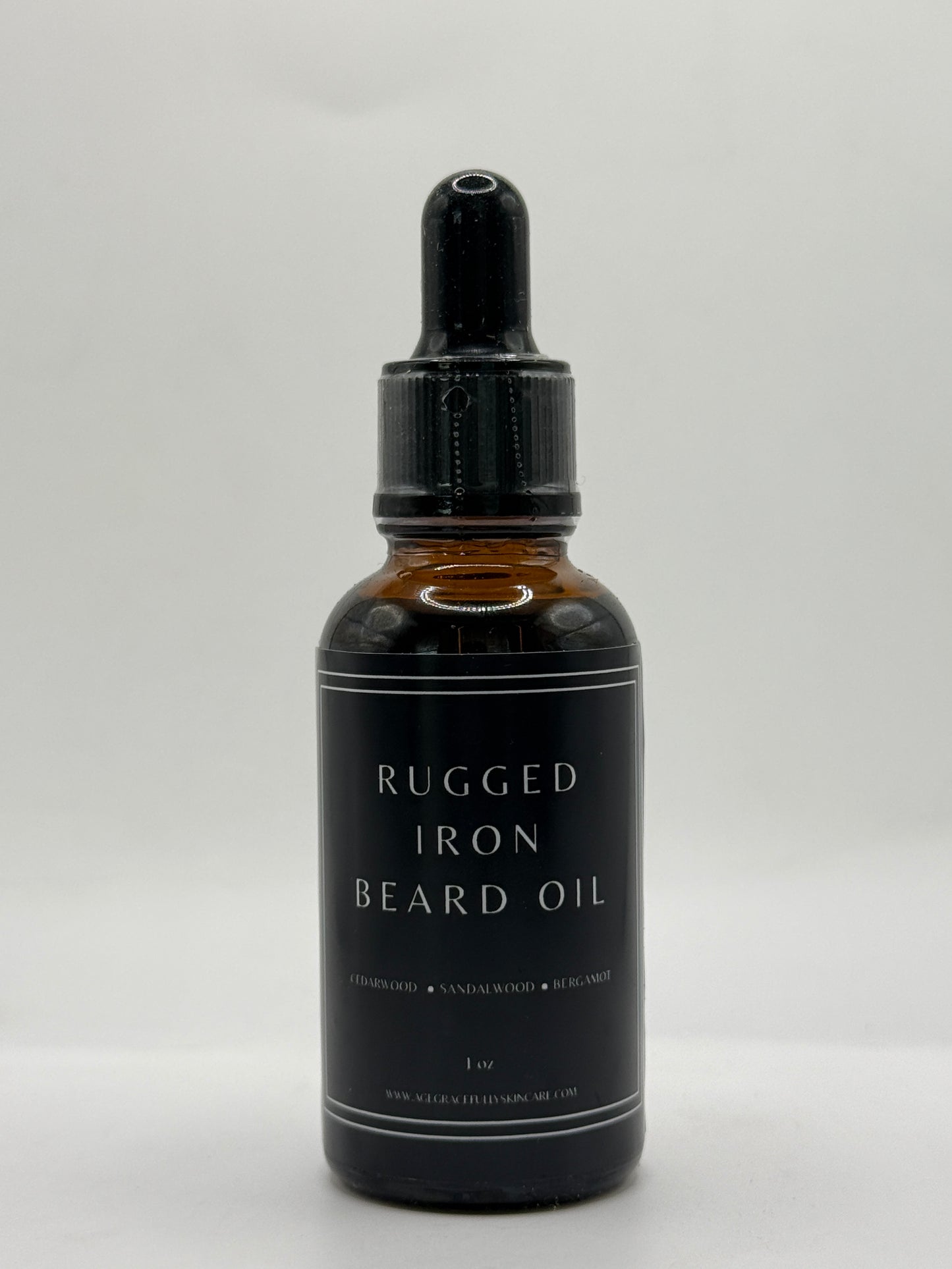 Rugged Iron Beard Oil Conditioning Beard & Skin Elixir – 1 oz Dropper Bottle