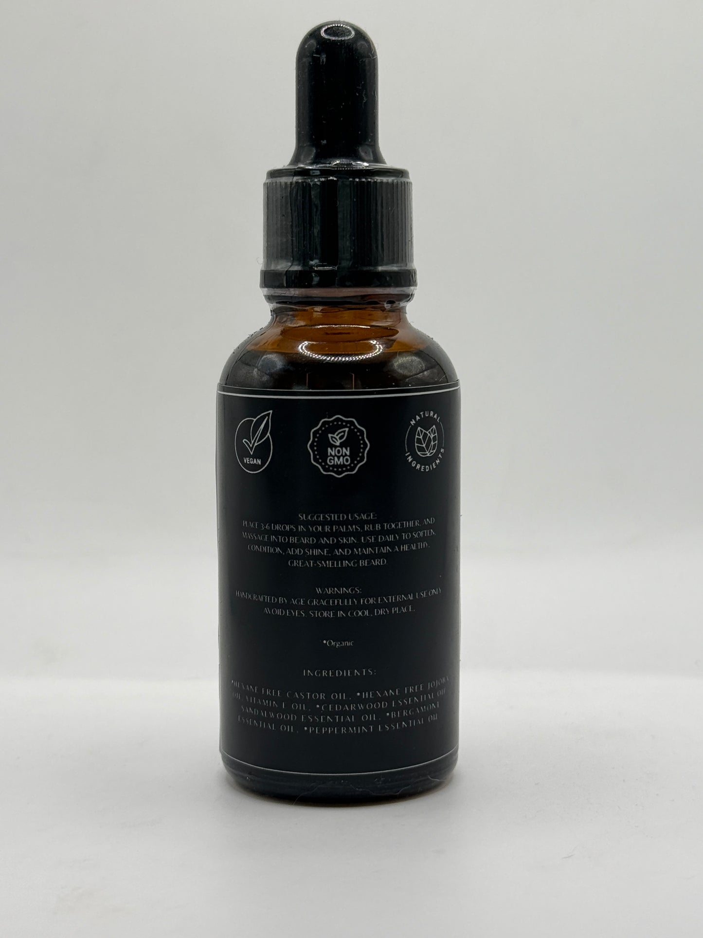 Rugged Iron Beard Oil Conditioning Beard & Skin Elixir – 1 oz Dropper Bottle