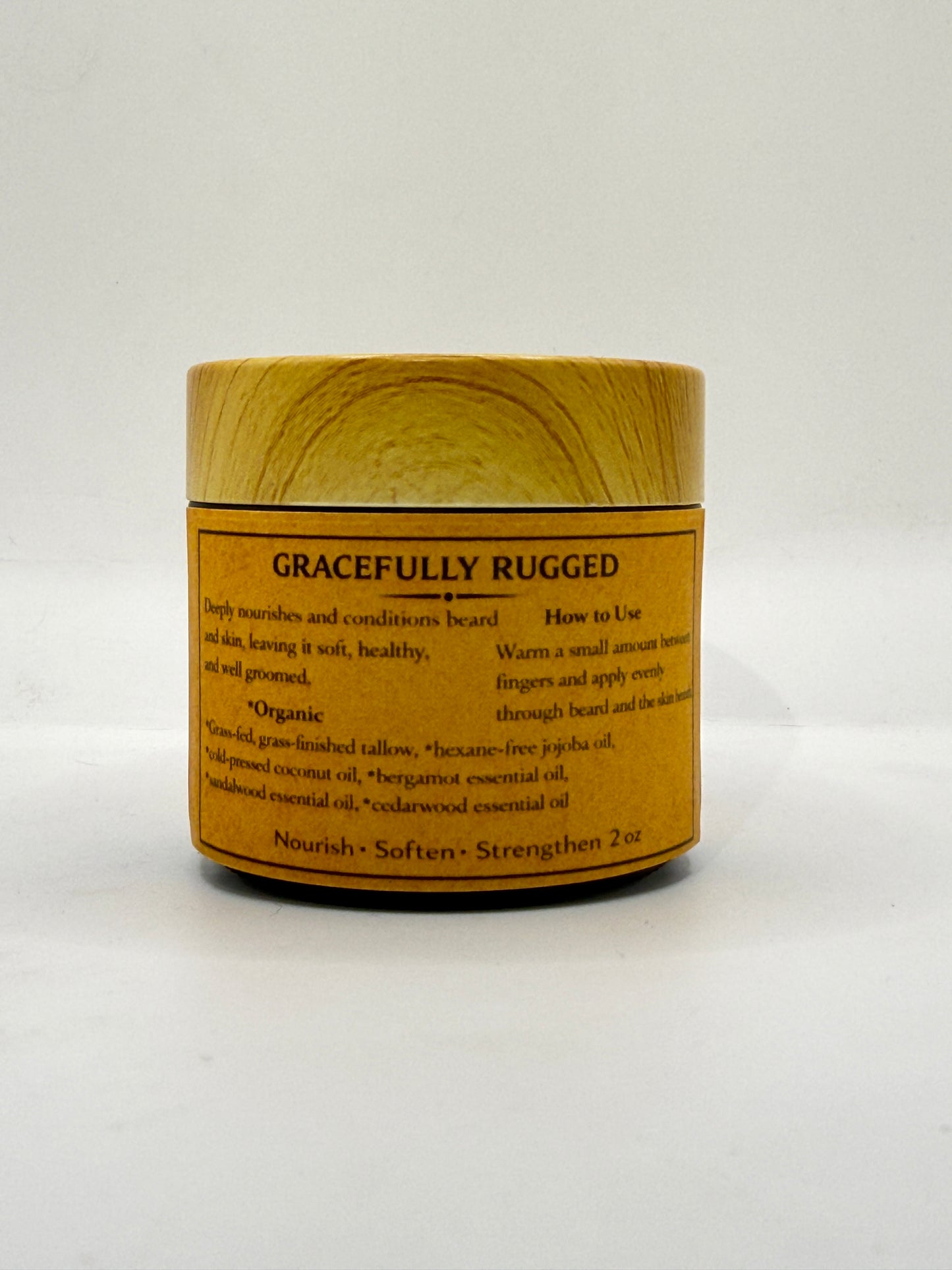 Gracefully Rugged Tallow Beard Balm