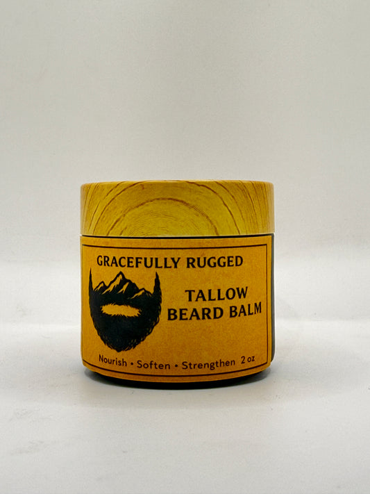 Gracefully Rugged Tallow Beard Balm